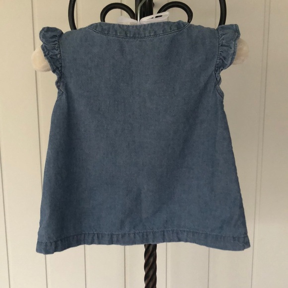 Toddler girls chambray top and shorts - Picture 2 of 6